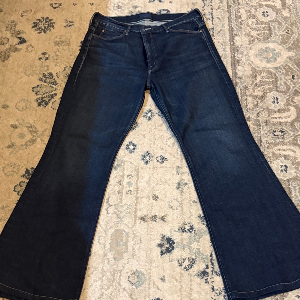 MOTHER Dark Blue Flare Jeans Doozy
